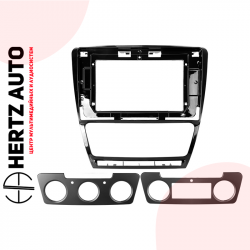Переходная рамка Teyes Skoda Octavia 2 A5 2008-2013 black (2 frame)
