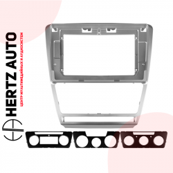 Переходная рамка Teyes Skoda Octavia 2 A5 2008-2013 Silver (3 Frame)